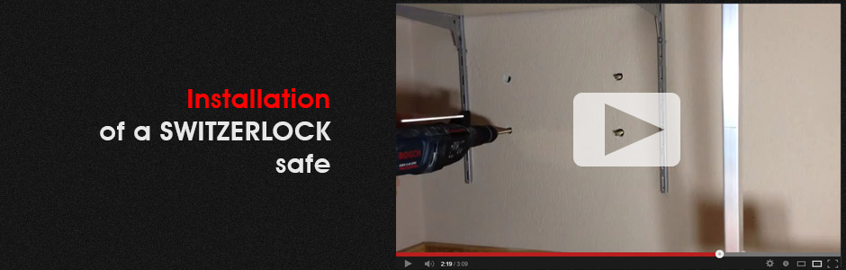 Installation of a SWITZERLOCK safe